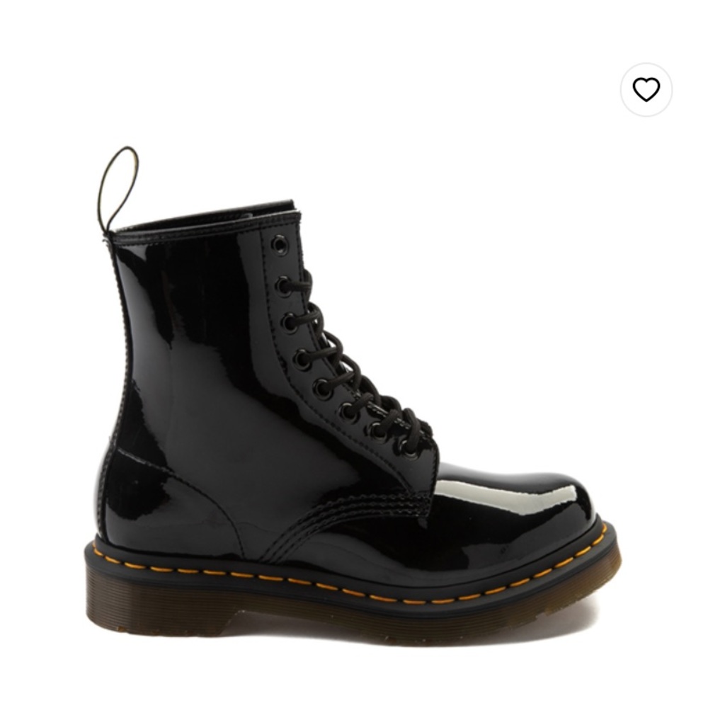 Black patent Dr. Marten boots